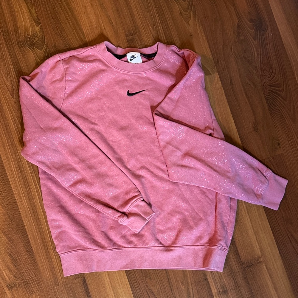 Nike Women's Sparkle Pink Sweatshirt